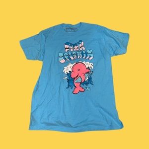 Retro Pink Dolphin Tee
